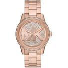 Relógio MICHAEL KORS feminino rosê pedras MK6863/1JN