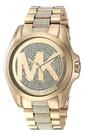 Relógio MichaelKors Mk6487 Dourado Bradshaw Logo Crstal Completo