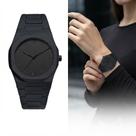 Relógio Minimalista All Black Negro Quartz Leve Design Moderno