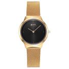 Relógio mod b2289l pulseira ouro rosa