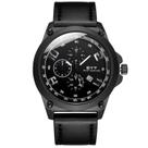 Relógio mod d6838g caixa preta, mostrador preto, pulseira preta