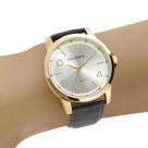 Relógio Mondaine 99428GPMVDH3 Couro Preto Fundo Cinza