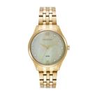Relógio Mondaine Feminino Dourado Madrepérola 99865LPMVDE1