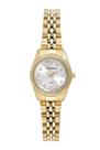 Relogio Mondaine Feminino dourado pequeno mini aço cravejado com pedrinhas strass luxo moderno prova dagua 32730LPMVDE1