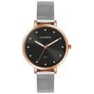 Relógio Mondaine Feminino Malha Aço Prata Rosé 32847LPMVGE2 Relógio Mondaine Feminino Malha Aço Prata Rosé 32847LPMVGE2