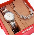 Relógio Mondaine Feminino Original Prata À Prova D'Água com NF + Pulseira 608P