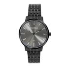 Relogio Mondaine Feminino preto grande moderno cravejado com pedrinhas strass a prova dagua 32666LPMVPE2