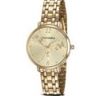 Relógio Mondaine Feminino Texturizado Borboletas Dourado 53826LPMVDE2