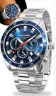 Relógio Mondaine Masculino Analógico Quartz Cronógrafo Fundo Azul Brilha No Escuro Prata A Prova Dágua Em 50 Metros Original Relógio Mondaine Masculino Analógico Quartz Cronógrafo Fundo Azul Brilha No Escuro Prata A Prova Dágua Em 50 Metros Original