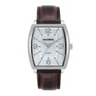 Relogio Mondaine Masculino prata quadrado pulseira de couro 83506G0MVNH1 Relogio Mondaine Masculino prata quadrado pulseira de couro 83506G0MVNH1
