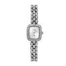Relógio Mondaine Prata Mini Joia Retangular 33048l0mvnm2 Peq Prateado Pedras Mini Joia