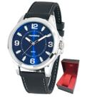 Relógio Mondaine Pulseira Silicone Caixa Prateada Masculino