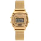 Relógio MORMAII dourado digital feminino MO13722C/7D Relógio MORMAII dourado digital feminino MO13722C/7D