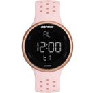Relógio MORMAII feminino rosa rosê digital MO7700AF/8T Relógio MORMAII feminino rosa rosê digital MO7700AF/8T