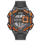 Relógio MORMAII masculino digital laranja MO14639/8L