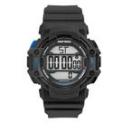 Relógio MORMAII masculino digital preto azul MO230200/8A