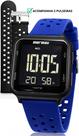 Relógio Mormaii Unissex Digital Esportivo Para Academia Marculino E Feminino Troca De Pulseiras De Silicone A Prova Dágua Azul Em 100 Metros Original