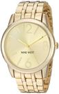 Relógio Nine West NW/1578CHGB para mulheres, pulseira dourada