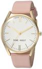 Relógio Nine West NW/1994WTPK para mulheres, caixa dourada de 40 mm