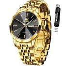 Relógio OLEVS Men Easy Read Business Dress Quartz em Aço Inoxidável
