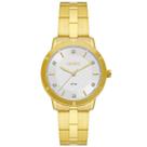 Relogio orient analogico branco metal dourado fgss0234 s1kx cor:dourado