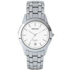 Relogio orient analogico branco metal prata mbss1004a b1sx cor:prata