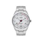 Relogio orient analogico branco metal prata mbss1382 s2sx cor:prata