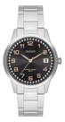 Relogio orient analogico preto metal prata fbss1192 p2sx