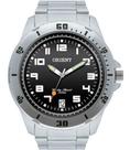 Relogio orient analogico preto metal prata mbss1155a p2sx