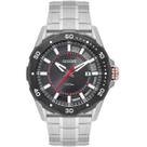 Relogio orient analogico preto metal prata mbss1477 p1sx cor:prata