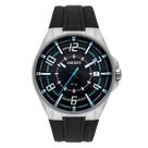 Relogio orient analogico preto silicone preto mbsp1036 papx cor:preto