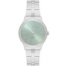 Relogio orient analogico verde metal prata fbss0143 f1sx cor:prata