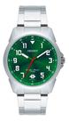 Relogio orient analogico verde metal prata mbss1154a e2sx Relogio orient analogico verde metal prata mbss1154a e2sx