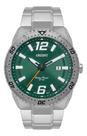 Relogio orient analogico verde metal prata mbss1474 e2sx