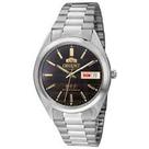 Relógio Orient Automático 3 Estrelas Mostrador Preto Calendário Duplo 469WA3NH P1SX
