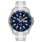 Relogio orient automatico azul metal prata 469ss078nh d1sx Relogio orient automatico azul metal prata 469ss078nh d1sx