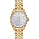 Relogio orient automatico branco metal dourado nh5gg001 b1kx