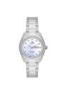 Relogio orient automatico branco metal prata nh6ss002 b1sx
