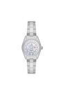 Relogio orient automatico branco metal prata nh6ss005 b1sx