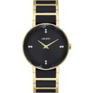 Relógio ORIENT Ceramic feminino preto dourado FTSS0136 P1KP