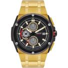 Relogio orient cronografo preto metal dourado mgssc056 p1kx cor:dourado