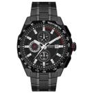 Relogio orient cronografo solar cinza aço preto mpssc041 g1px cor:preto