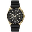 Relogio orient cronografo solar preto silicone preto mgspc006 p1px cor:preto