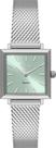 Relogio Orient Eternal Feminino Aco Mesh Prata Fundo Verde Claro LBSS0091 F1SX