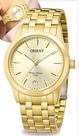 Relógio Orient Feminino Analógico Quartz De Pulso Dourado Em Aço Inoxidável A Prova Dágua Em 50 Metros Original