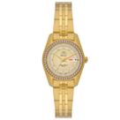 Relógio ORIENT feminino automático dourado NH6GG006 C1KX
