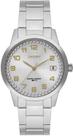 Relogio Orient feminino prata cravejado com números a prova de água aço inox antialérgico com calendário FBSS1192 S2SX