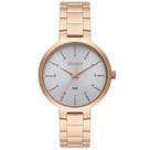 Relogio Orient feminino rose strass luxo de aço inox a prova dagua FRSS0079 S1RX