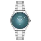 Relógio ORIENT feminino verde prata FBSS0090 E1SX