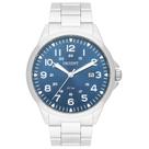 Relógio ORIENT masculino analógico prata azul MBSS1380 D2SX